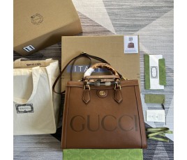 구찌 GUCCI 다이애나 뱀부 미디엄 토트백