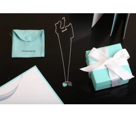 [Tiffany&Co.-티파니앤코] 티파니 앤코 미니 더블하트 목걸이